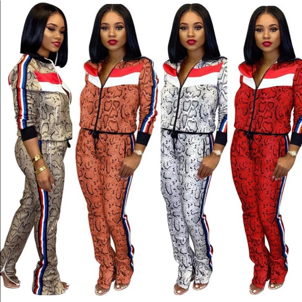 Women’s 2pc Snakeskin Jumpsuit